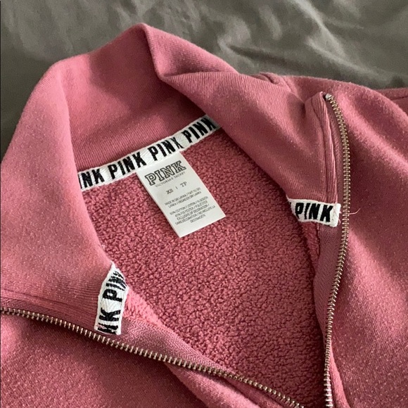 SOLD ‼️PINK half zip pullover - Picture 2 of 2